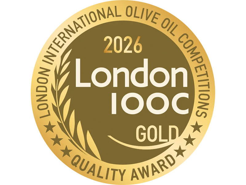London International Olive Oil Competitions 2026 Gold quality award seal
